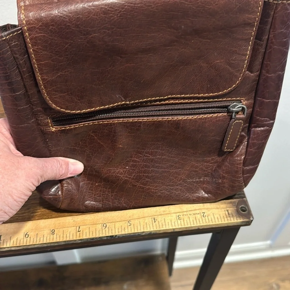 Jack George’s leather crossbody bag brown